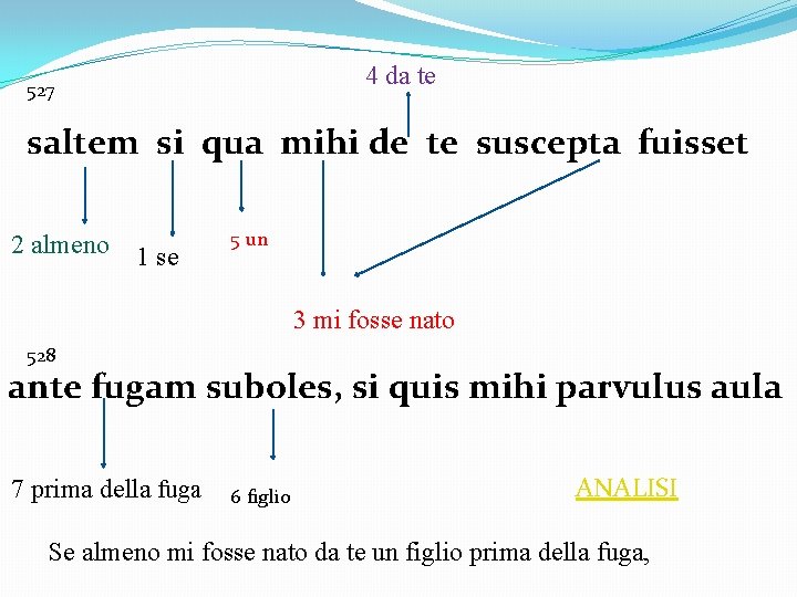 4 da te 527 saltem si qua mihi de te suscepta fuisset 2 almeno