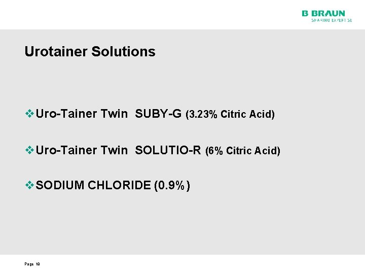 Urotainer Solutions v. Uro-Tainer Twin SUBY-G (3. 23% Citric Acid) v. Uro-Tainer Twin SOLUTIO-R