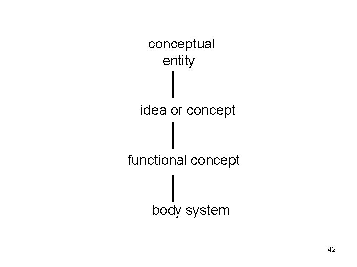conceptual entity idea or concept functional concept body system 42 