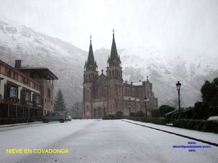 NIEVE EN COVADONGA www. laboutiquedelpowerpoint. com 