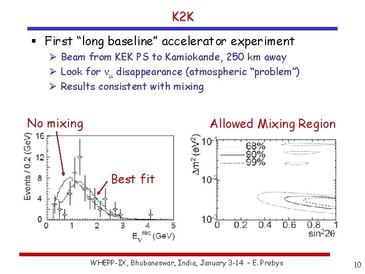 K 2 K § First “long baseline” accelerator experiment Ø Beam from KEK PS