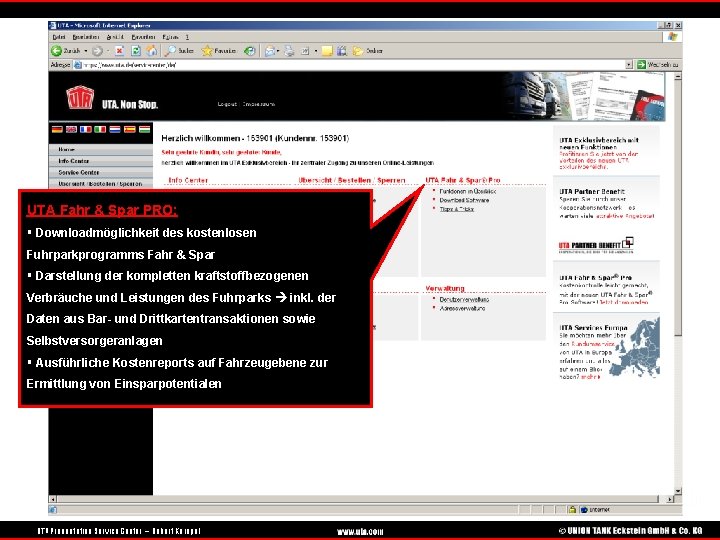 UTA Fahr & Spar PRO: § Downloadmöglichkeit des kostenlosen Fuhrparkprogramms Fahr & Spar §