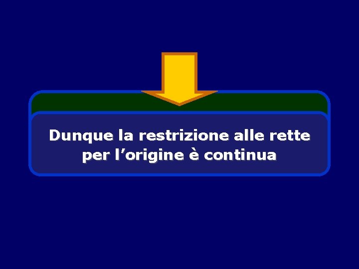 lim f( la t, restrizione t) 0 f (0, 0) = = Dunque alle