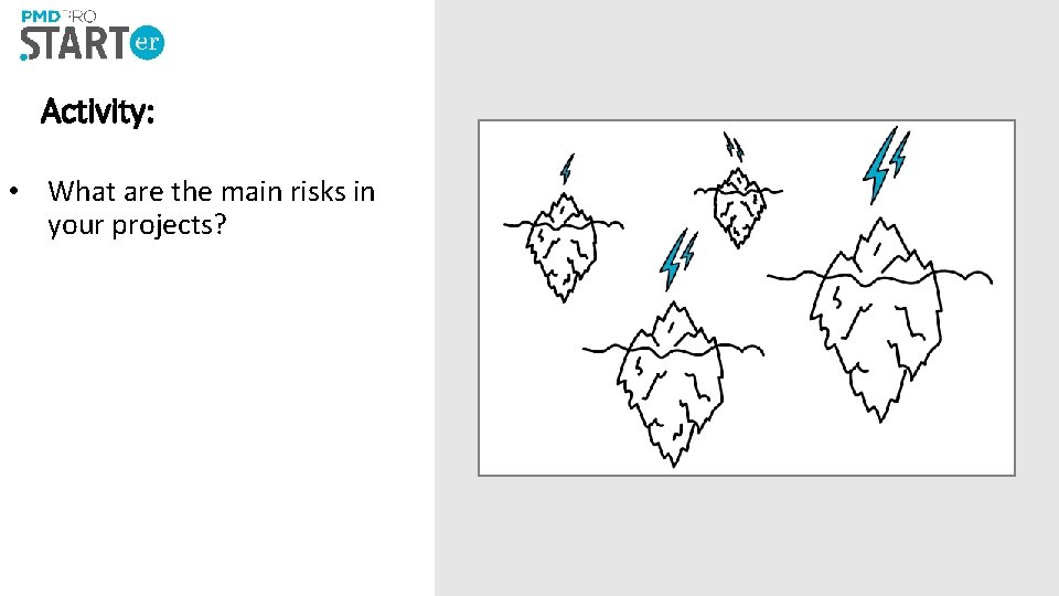 Activity: • What are the main risks in your projects? 