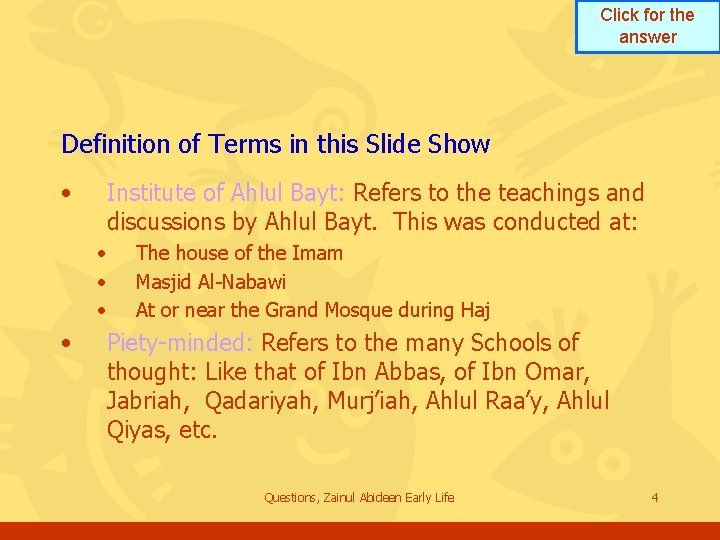 Click for the answer Definition of Terms in this Slide Show • Institute of Click for the answer Definition of Terms in this Slide Show • Institute of