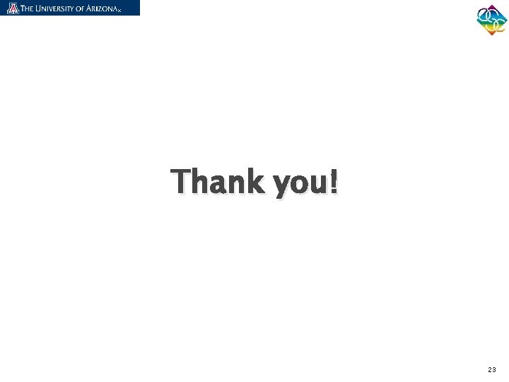 Thank you! 23 