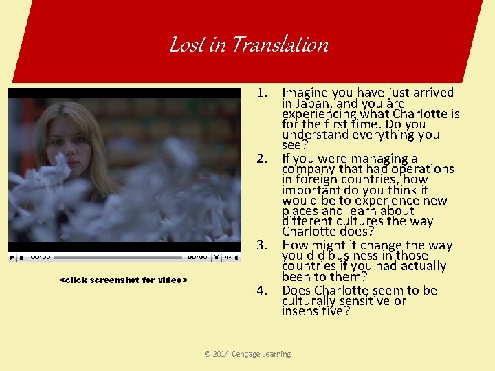 Lost in Translation <click screenshot for video> 1. Imagine you have just arrived in