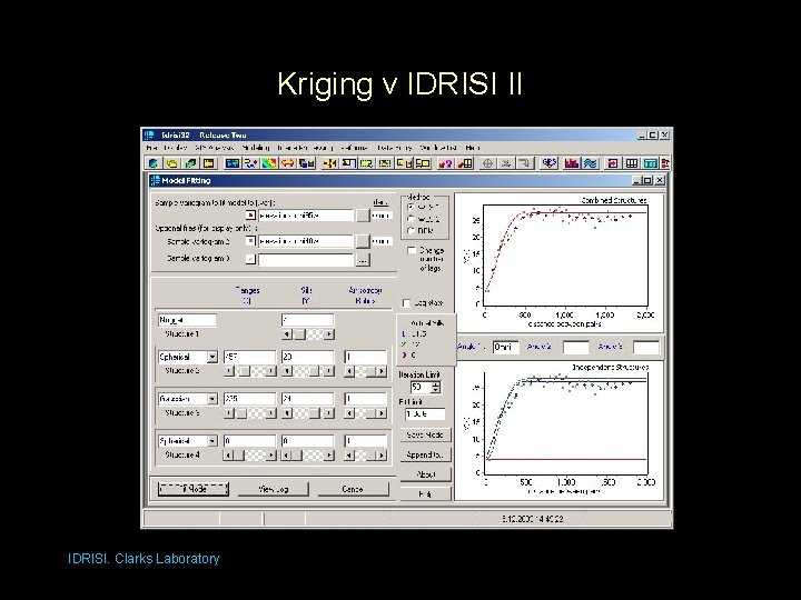 Kriging v IDRISI II IDRISI. Clarks Laboratory 