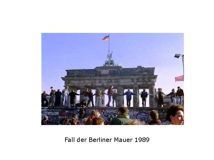 Fall der Berliner Mauer 1989 