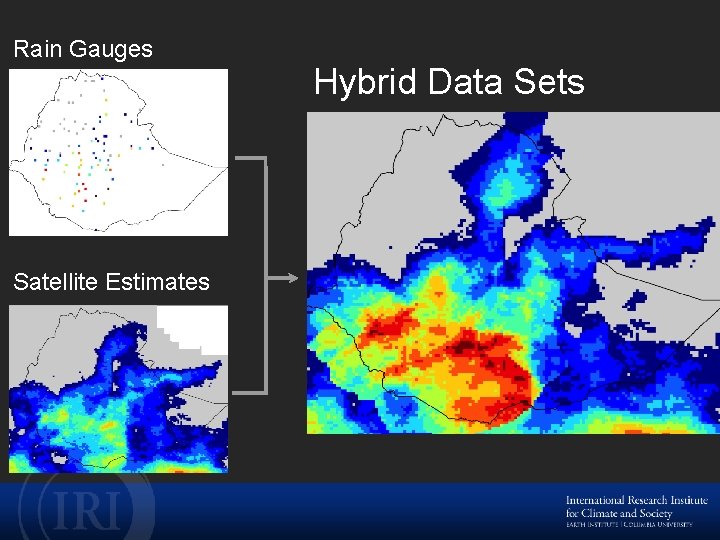 Rain Gauges Satellite Estimates Hybrid Data Sets 