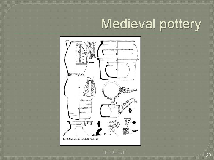 Medieval pottery CNR 27/11/10 29 