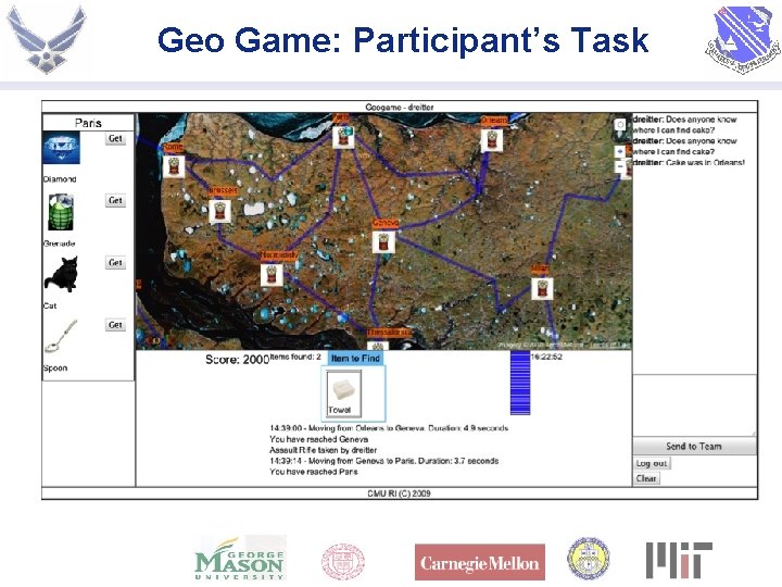 Geo Game: Participant’s Task 