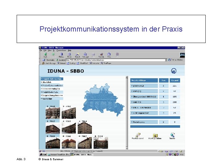 Projektkommunikationssystem in der Praxis Abb. 3 ã Drees & Sommer I Bauwirtschaft und Baubetrieb