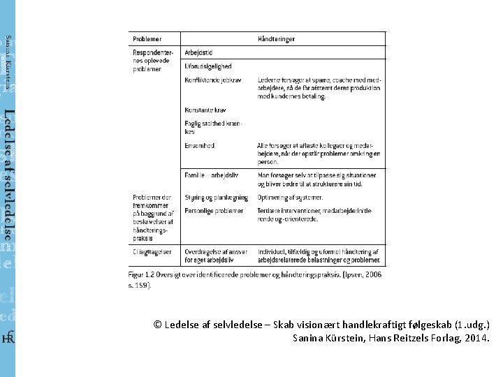 © Ledelse af selvledelse – Skab visionært handlekraftigt følgeskab (1. udg. ) Sanina Kürstein,