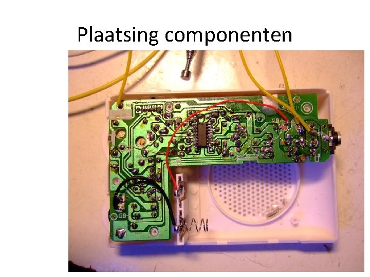 Plaatsing componenten 