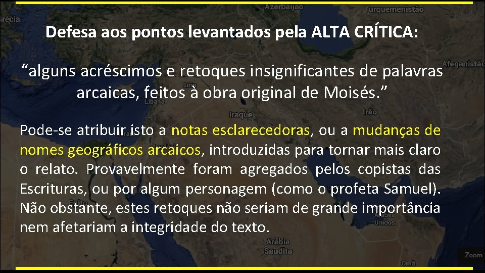 Defesa aos pontos levantados pela ALTA CRÍTICA: “alguns acréscimos e retoques insignificantes de palavras