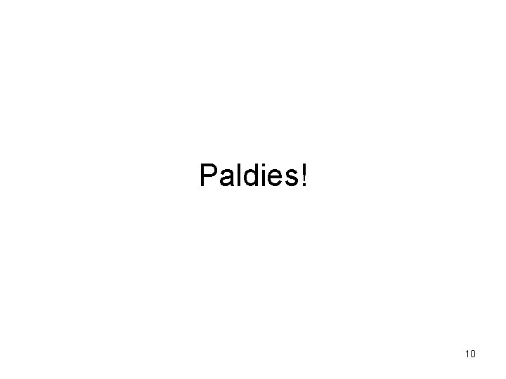 Paldies! 10 