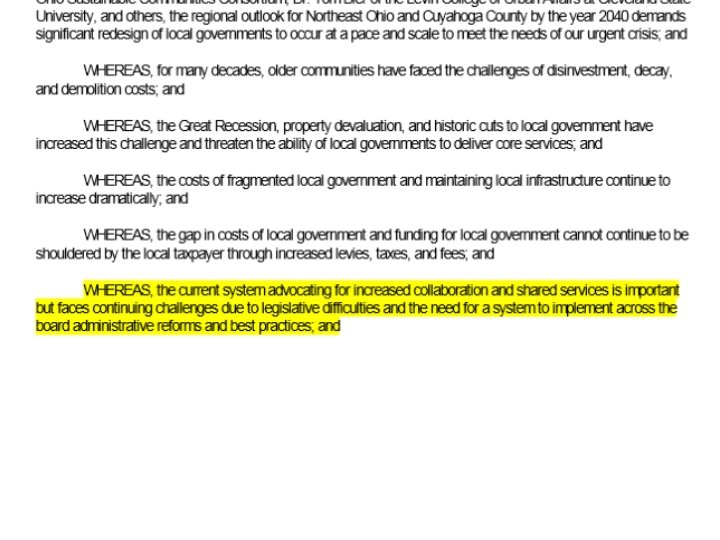 RECLAIMING HOME RULE Building on County Initiated Progress