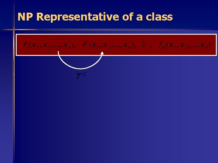 NP Representative of a class 