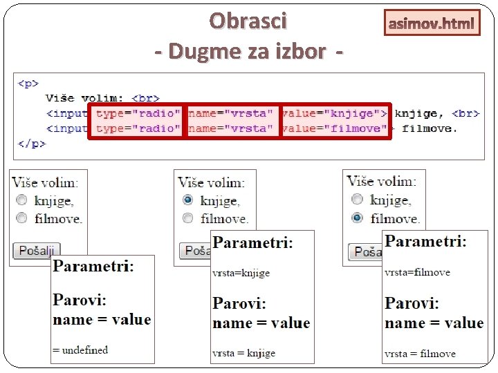 Obrasci - Dugme za izbor - asimov. html 