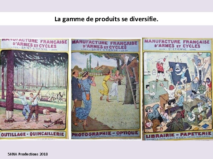 La gamme de produits se diversifie. 5 KNA Productions 2018 