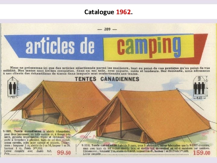 Catalogue 1962 