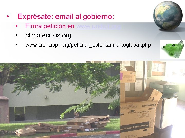  • Exprésate: email al gobierno: • • Firma petición en www. undoit. org