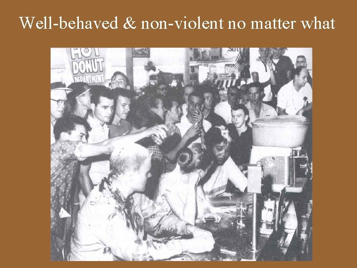 Well-behaved & non-violent no matter what 