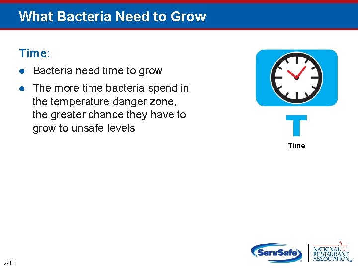 What Bacteria Need to Grow Time: l Bacteria need time to grow l The