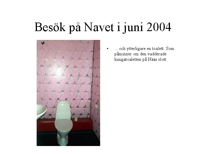Besök på Navet i juni 2004 • …och ytterligare en toalett. Som påminner om