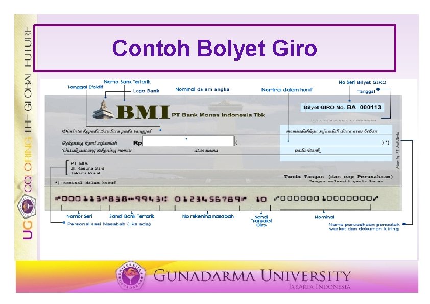 Contoh Bolyet Giro 