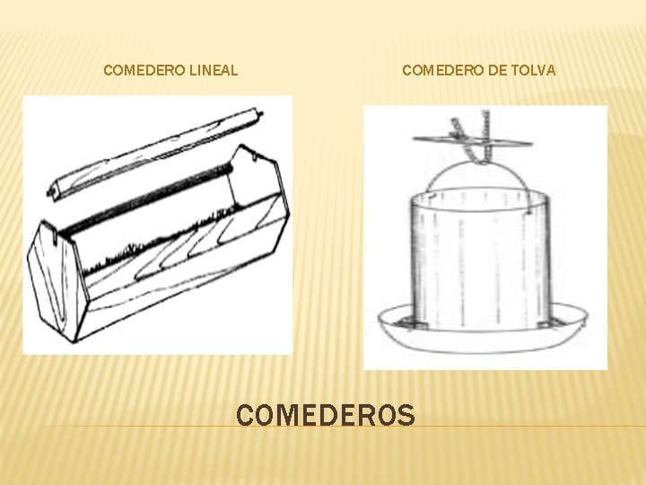 COMEDERO LINEAL COMEDERO DE TOLVA COMEDEROS 