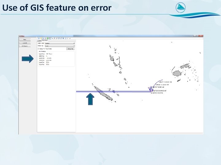 Use of GIS feature on error 