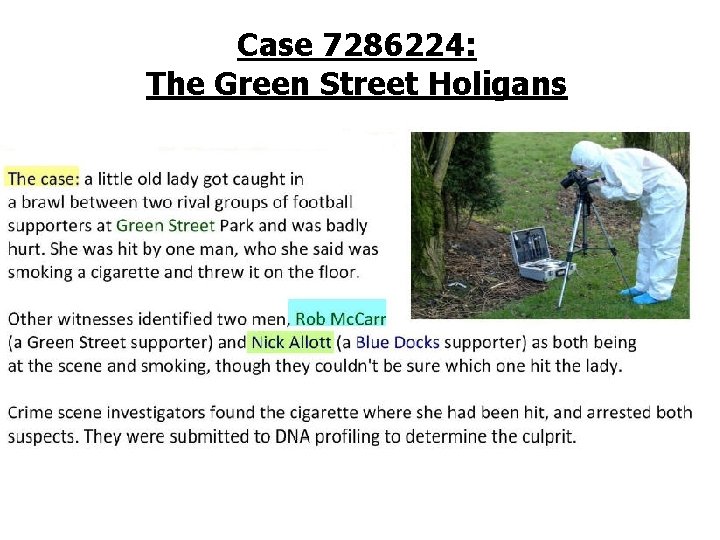 Case 7286224: The Green Street Holigans 