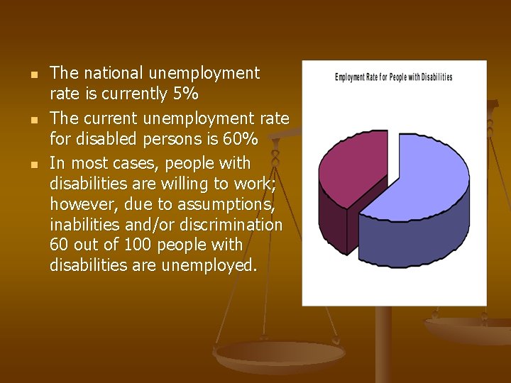 n n n The national unemployment rate is currently 5% The current unemployment rate