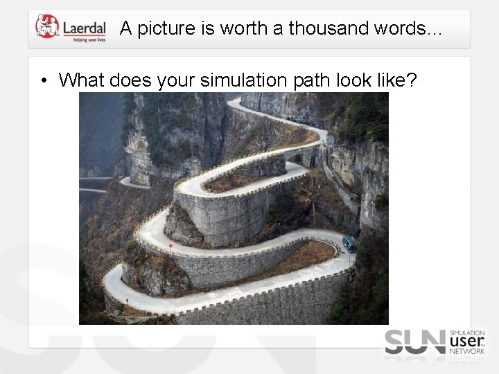 A picture is worth a thousand words… • What does your simulation path look
