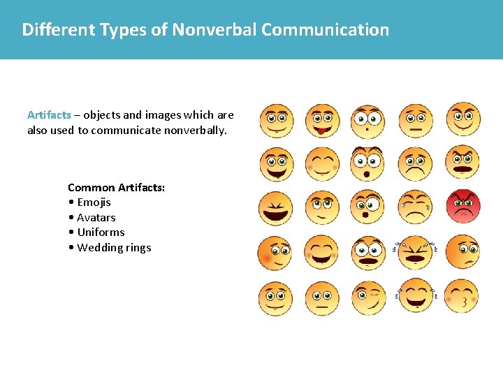 Different Types of Nonverbal Communication Artifacts – objects and images which are also used