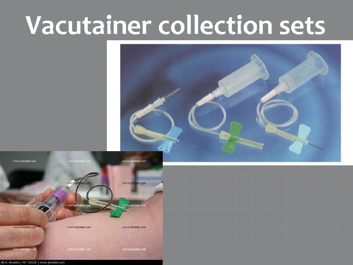 Vacutainer collection sets 