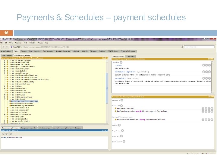 Payments & Schedules – payment schedules 16 