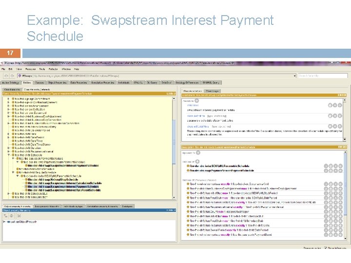 Example: Swapstream Interest Payment Schedule 17 