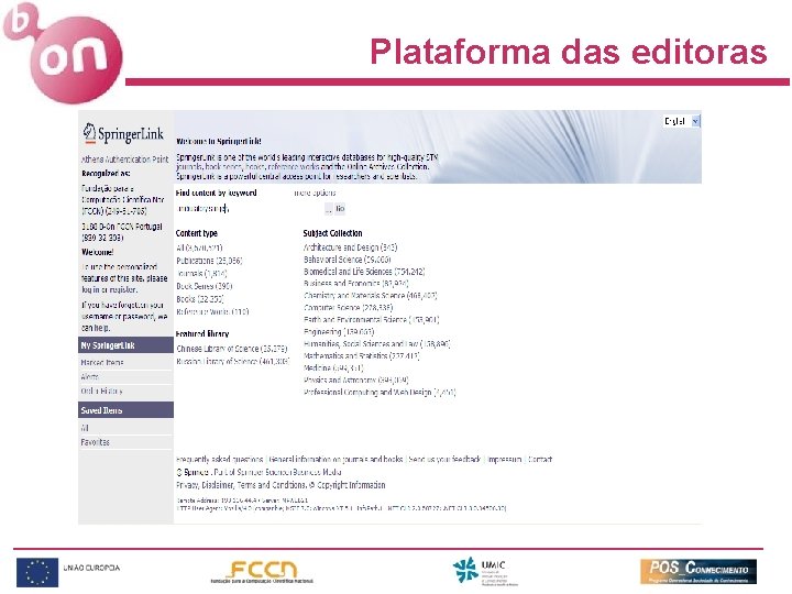 Plataforma das editoras 