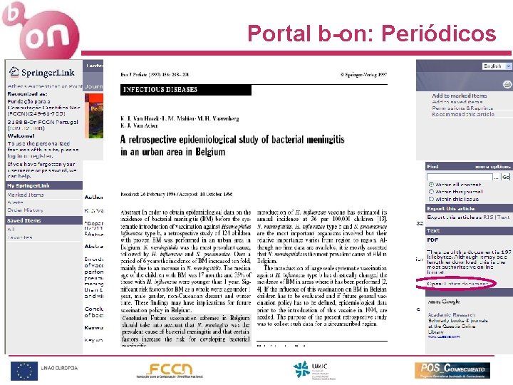 Portal b-on: Periódicos 