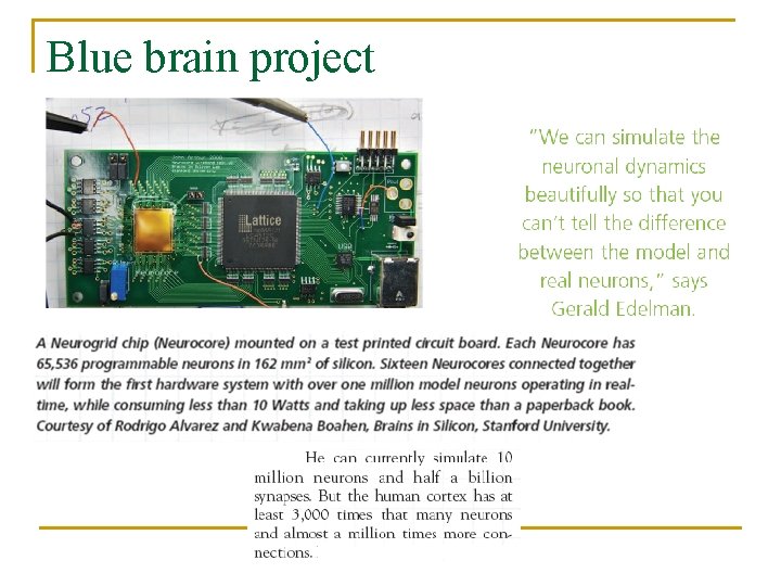 Blue brain project 