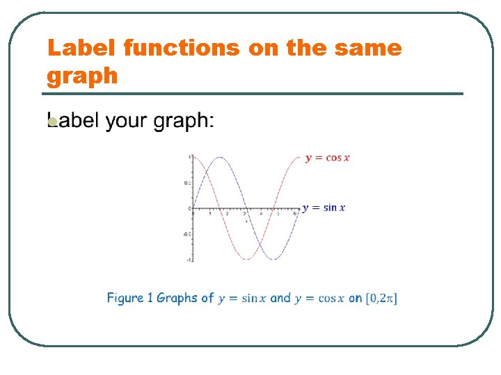Label functions on the same graph l 