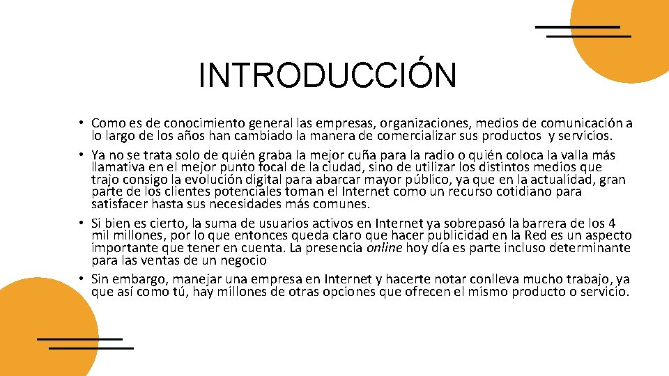 INTRODUCCIÓN • Como es de conocimiento general las empresas, organizaciones, medios de comunicación a