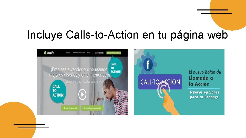 Incluye Calls-to-Action en tu página web 