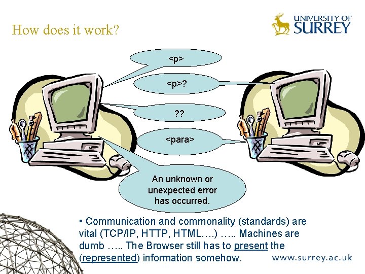 How does it work? <p>? ? ? <para> An unknown or unexpected error has