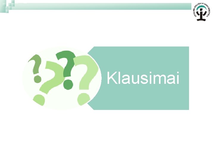 Klausimai 