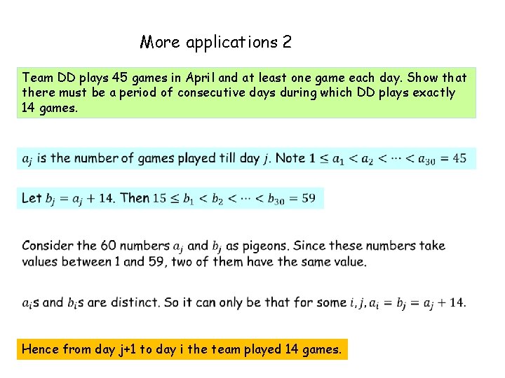 More applications 2 Team DD plays 45 games in April and at least one