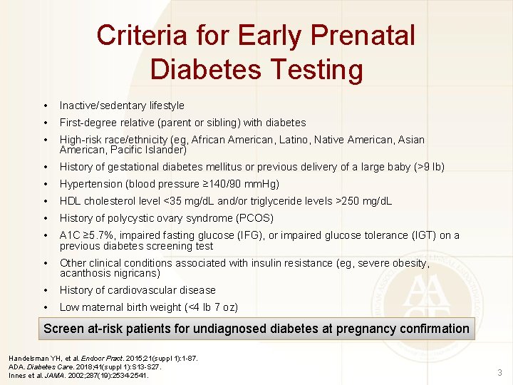 Screening for Diabetes in Pregnancy 1 Gestational Diabetes